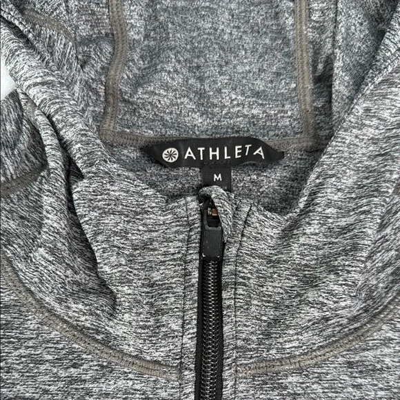 Athleta Pacifica Baja UPF Lightweight Jacket Grey Black Zipper Women’s Size M - Picture 13 of 16
